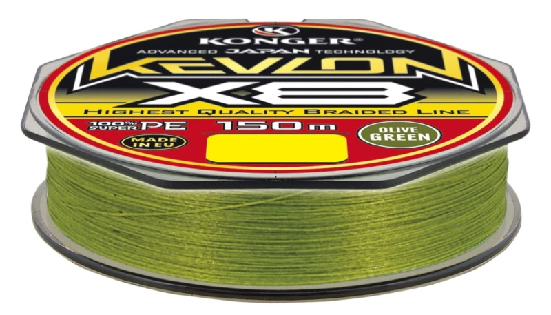PLECIONKA KEVLON OLIVE GREEN X8 0,08/150 KONGER