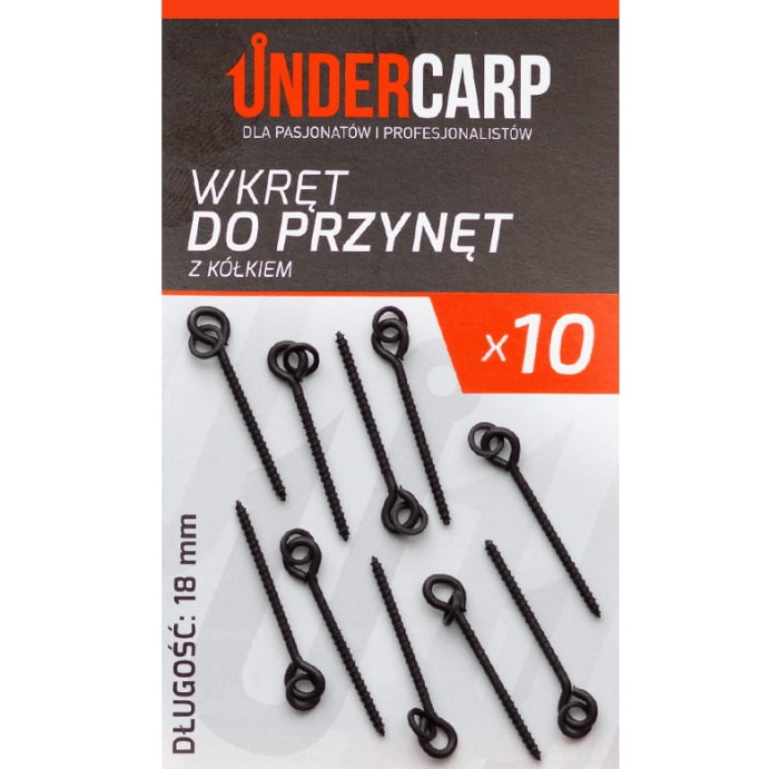 Wkręt do przynęt z kółkiem 18mm