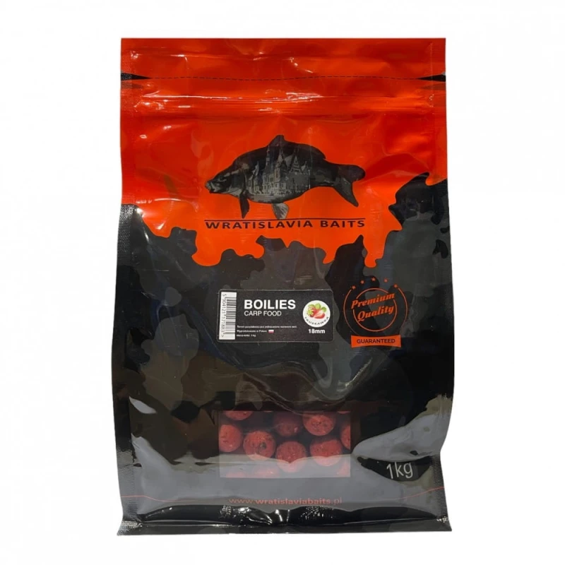 Kulki Wratislavia CARP FOOD Truskawka 18mm 1kg