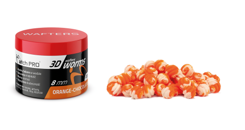 3D WORMS WAFTERS DUO OR-CHOCOLATE 8mm 20g