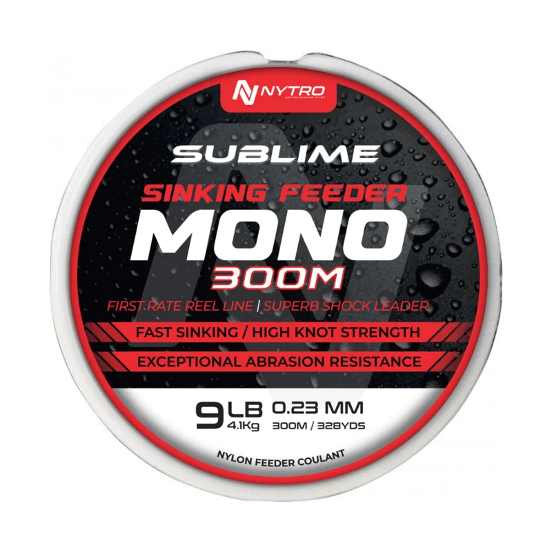 Żyłka NYTRO SUBLIME SINK FEEDER MONO 0,23 300M