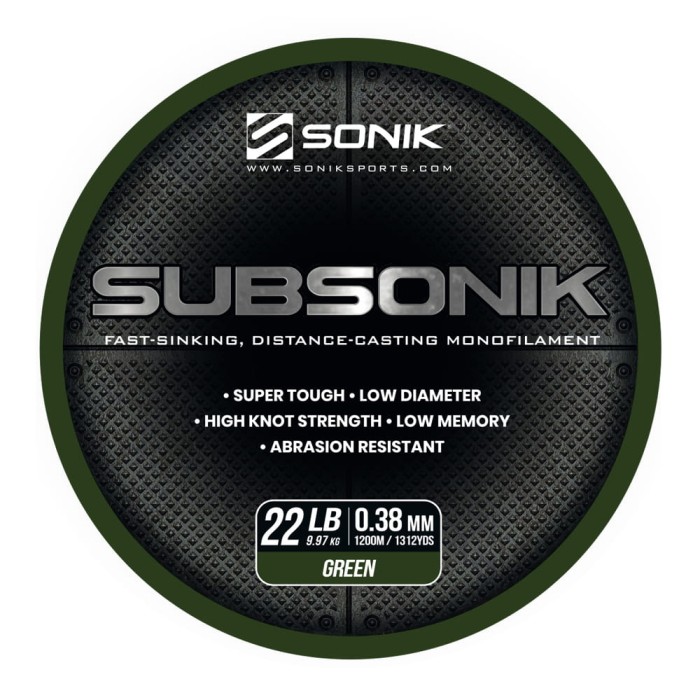 SUBSONIK GREEN 22LB 1200M (0.38mm)