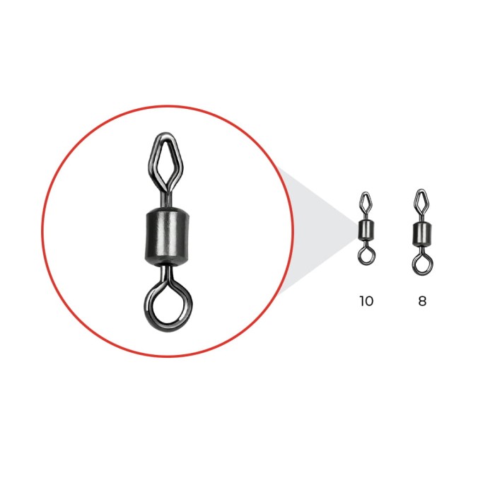 Krętlik NYTRO MIXED EYE F-SWIVEL 8