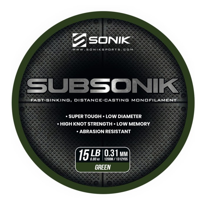 SUBSONIK GREEN 15LB 1200M (0.31mm)