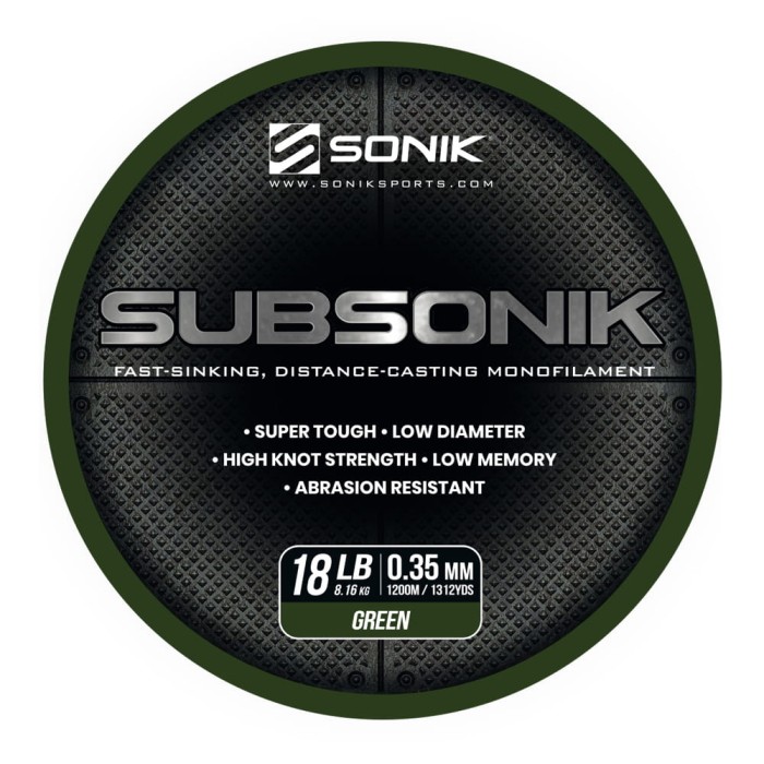SUBSONIK GREEN 18LB 1200M (0.35mm)