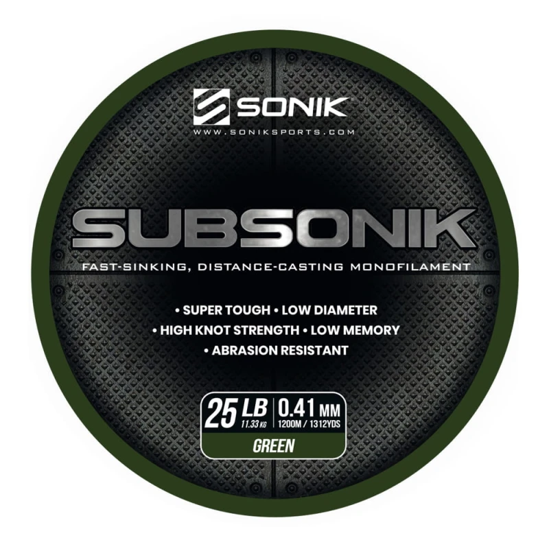 SUBSONIK GREEN 25LB 1200M (0.41mm)